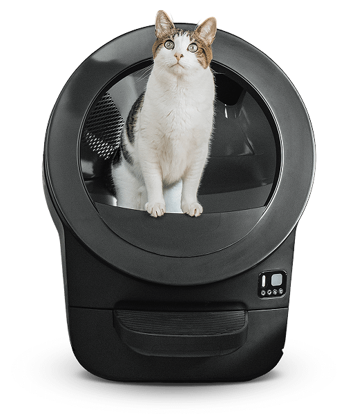 Litter-Robot 4 self cleaning litter box white marble